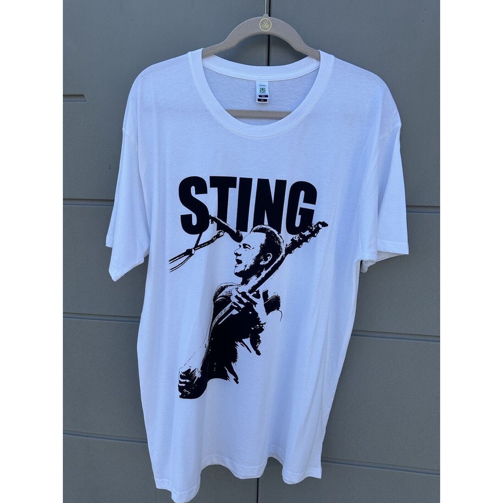 AS Organic Men’s The Police x Sting Portrait Tee Organic Cotton NEW Sz X-Large - Picture 2 of 6
